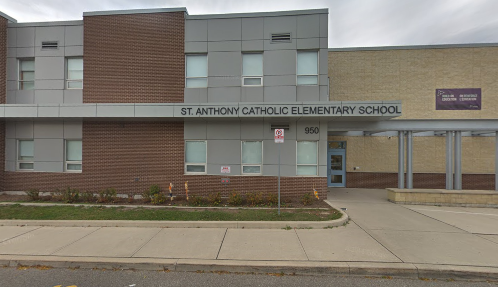 Picture of the front of St. Anthony Catholic Elementary School